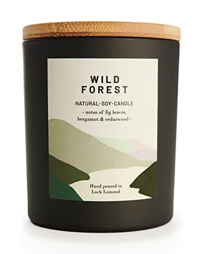Image of Ocoee House | Luxury Scented Soy Wax Candles. Hand Poured in Loch Lomond, Scotland. Organic & Vegan (+8 Scent Options, x2 Sizes) Wild Forest, Single Wick - 450g