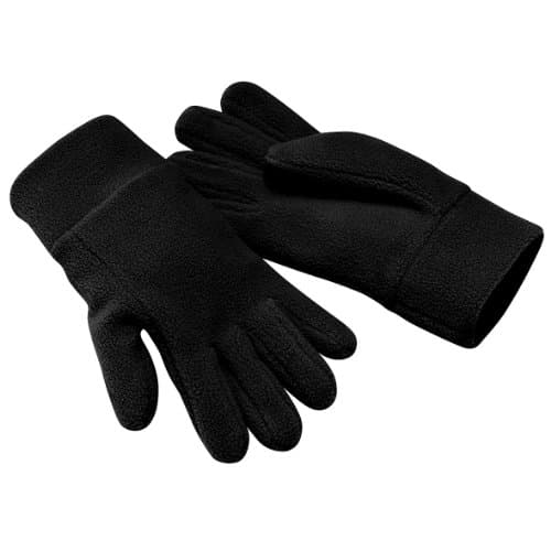 Image of Beechfield Unisex Suprafleece Anti-Pilling Alpine Winter Gloves (M-L) (Black)