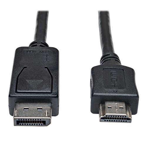 Image of Tripp Lite DisplayPort to HDMI Cable Adapter Converter (M/M), 1.83 m (6-ft.), Black