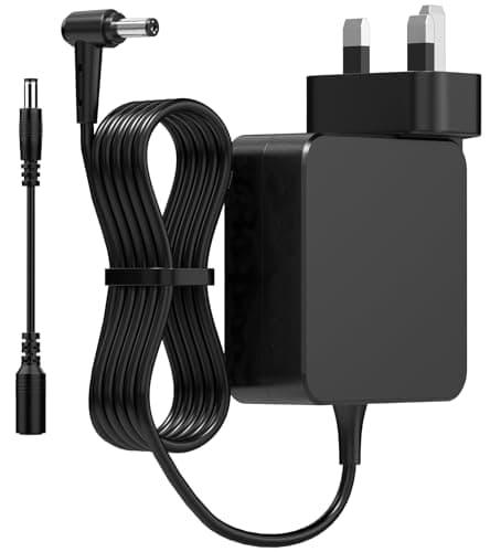 Image of 45W Laptop Charger for ASUS, 19V 2.37A AC Power Adapter with 4.0 x 1.35mm Tip & 5.5 x 2.5mm Adapter Cable, UK 3-Pin Plug, Compatible with ASUS VivoBook 14 15 S14 S15 & ZenBook 13 14 Laptops