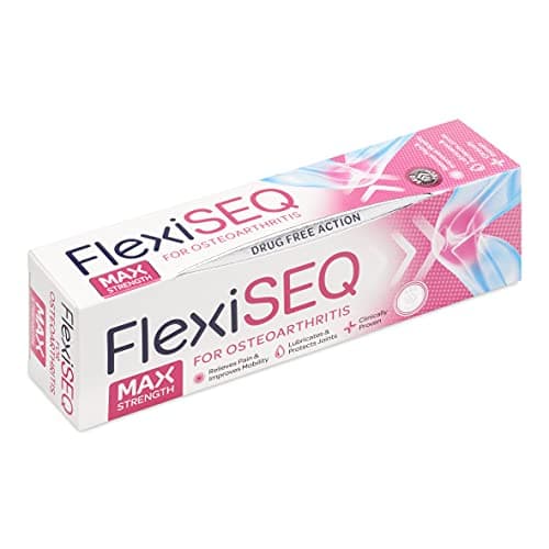 Image of FlexiSEQ Max Strength 100g Gel, Topical Gel for Osteoarthritis | Drug Free | for All Synovial Joints Including Knees, Hands, Hips and Shoulders