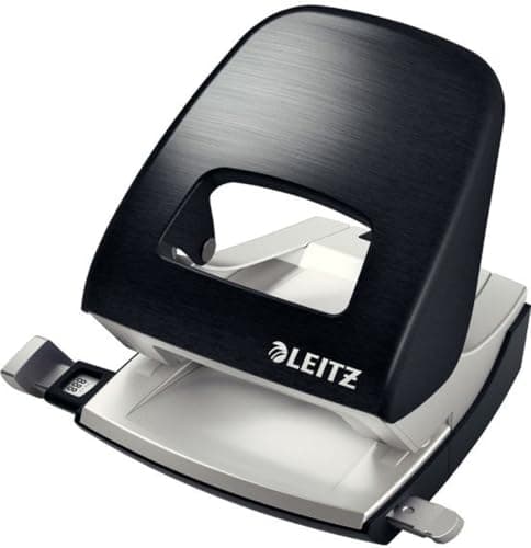 Image of Leitz NeXXt Style Office Hole Punch for 30 Sheets Metal in Blister Packaging satin-Black