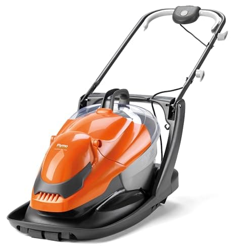 Image of Flymo EasiGlide Plus 330V Hover Collect Lawn Mower - 1700W Motor, 33cm Cutting Width, 20 Litre Grass Box, Folds Flat, 10m Cable Length