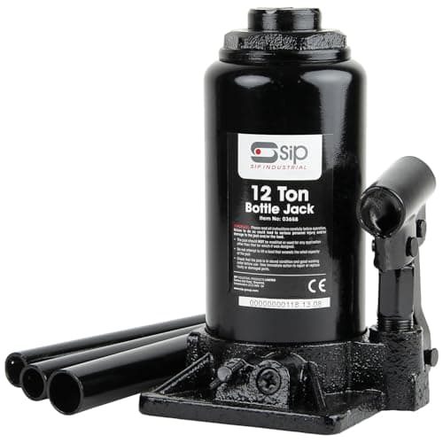Image of SIP 12 Ton Hydraulic Bottle Jack Heavy Duty Car and Van Workshop Lifting Equipment 210-415mm Range