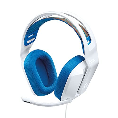 Image of Logitech G G335 Wired Gaming Headset, with Flip to Mute Microphone, 3.5mm Audio Jack, Memory Foam Earpads, Lightweight, Compatible with PC, PlayStation, Xbox, Nintendo Switch/2 - White