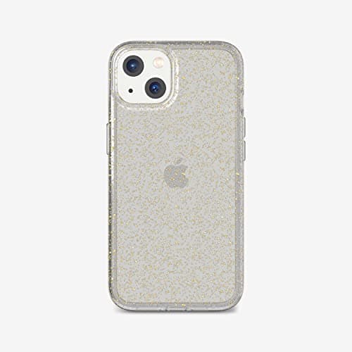 Image of Tech21 Evo Sparkle for iPhone 13 – Shimmering Phone Case with 12ft Multi-Drop Protection Gold Glitter