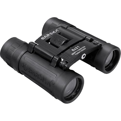 Image of Barska Optics Lucid View Compact Binocular 8x21mm, Blue Lens, Black