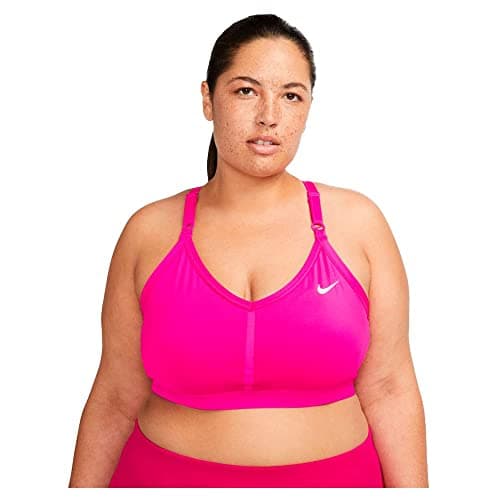 Image of Nike Dri Fit Indy Sports Bra Active Pink/Active Pink/White L