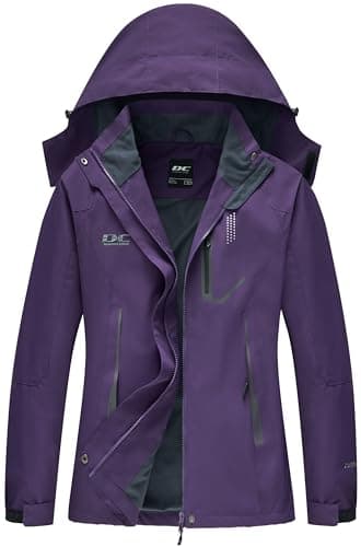 Image of DCmount Womens Waterproof Jacket Ladies Hooded Raincoat softshell
