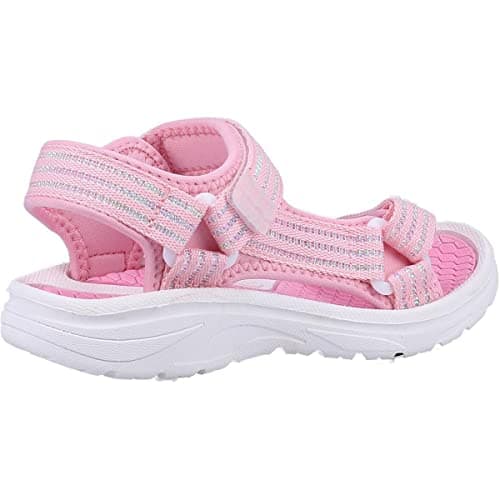 Image of Cotswold Bodiam Recycled Sandal Unisex Kids Pink/White Size 2.5