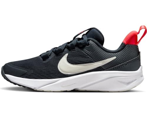 Image of NIKE Boys Star Runner 4 Nn (Ps) Sneaker, Black White Anthracite, 10 UK Child