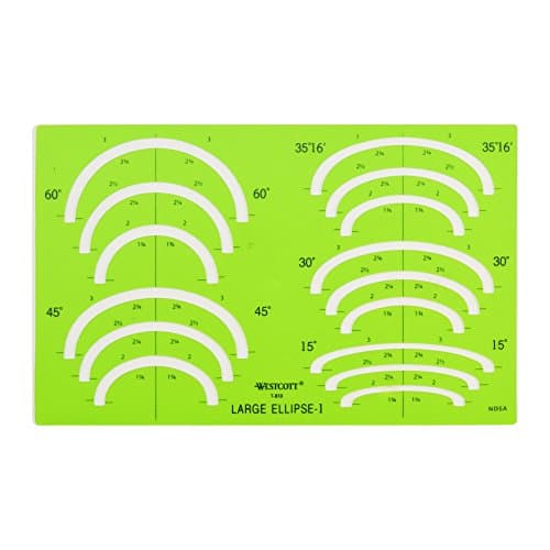 Image of Westcott Large Ellipse Template #1 (T-810)