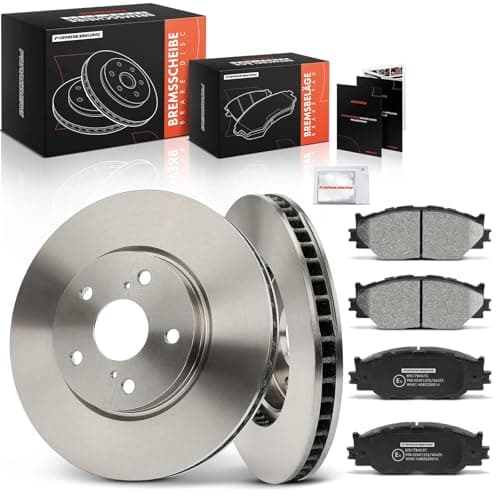 Image of Frankberg Brake Kit incl. 2x Brake Disc + 4x Brake Pad Front Compatible with IS III E3 IS II E2 IS C GSE2 Replace# 0446553040,0446553020