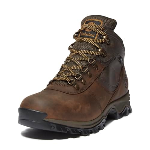 Image of Timberland Men's Mt. Maddsen Mid Leather Wp Hiking Boot, dark brown, 10 UK
