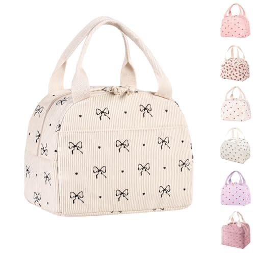 Image of Binoster Lunch Bags for Women Insulated Cooler Lunch Bag Adults Kids Packed Lunch Box Tote Bag Cute Girls Ladies Lunch Bags for Work School Picnic Travel Beach Gifts for Women Her Wife Preppy Stuff