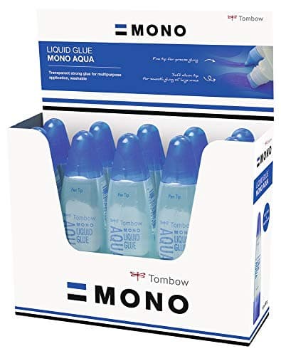 Image of Tombow PT-WTC-10P Liquid Aqua Glue Extra Strong with Two Tips - Pack of 10