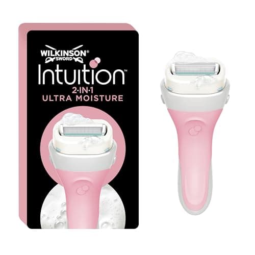 Image of WILKINSON SWORD - Intuition Ultra Moisture Razor and Blade For Women | Pack of 1 Blade and Handle| No Shave Gel Needed