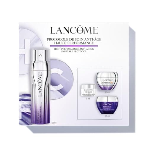 Image of Lancôme Rénergie H.C.F. Triple Serum Complete Set, High-Performance Anti-Ageing Routine, Includes 50ml Serum, SPF 50 Cream, Night Cream and Eye Cream, Skincare Gift Set (Worth £175.00)