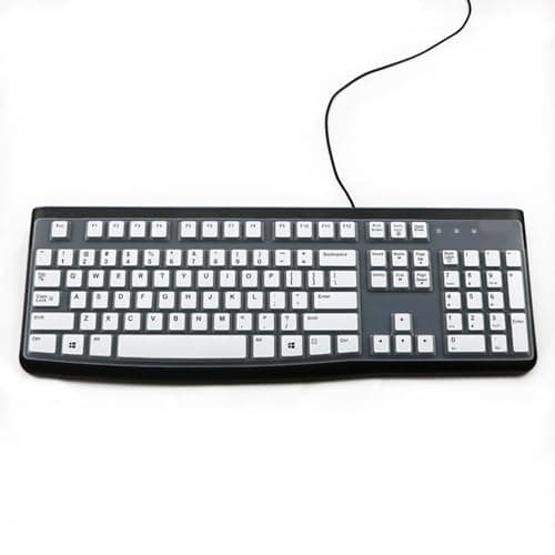 Image of CRFFZ Silicone Keyboard Covers for K120 MK120 Ergonomic Desktop Protective Skin Protectors Accessories Waterproof Protector