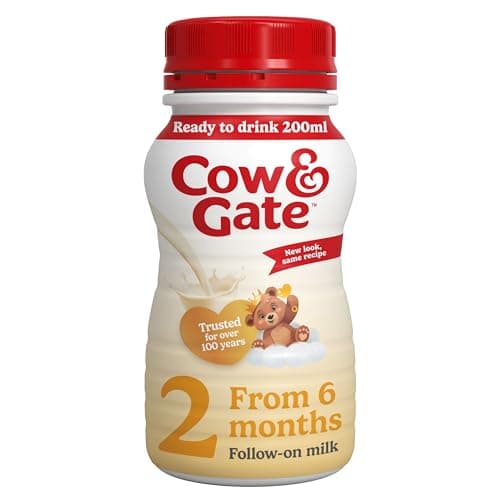 Image of Cow & Gate 2 Follow On Baby Milk Ready to Use Liquid Formula, 6-12 Months, 200ml (Pack of 12)