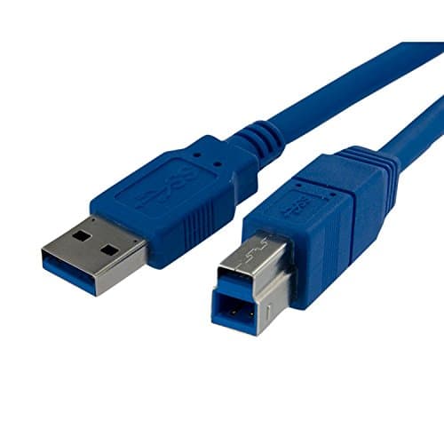 Image of StarTech.com USB3SAB1M 1 m SuperSpeed USB 3.0 Cable A to B, M/M, USB 3.0 A to B Cable, 1x USB 3.0 A (M), 1x USB 3.0 B (M), 1 m