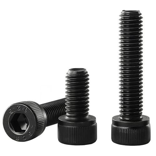 Image of YIIFLY M8-1.25 x 25mm, M8 Socket Head Cap Screws,M8 Bolts, 12.9 Grade Alloy Steel, Allen Socket Drive, Black Oxide Finish, Full Thread, Quantity 20