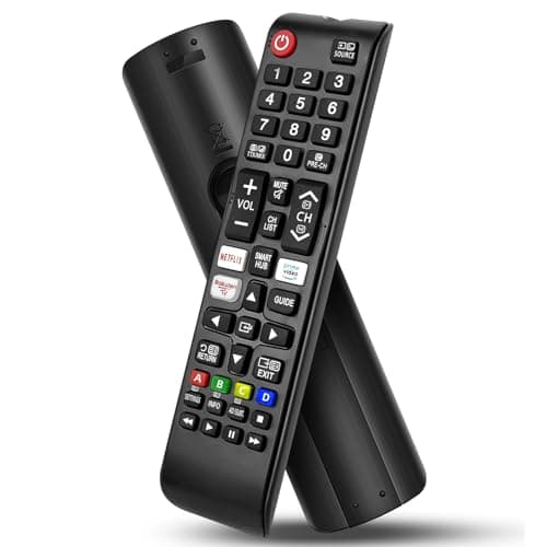 Image of Samsung Universal TV Remote Control – Samsung TV Remote Replacement with Netflix, Prime Video, Rakuten Buttons for All S amsung LED QLED UHD 4K 8K Smart TVs