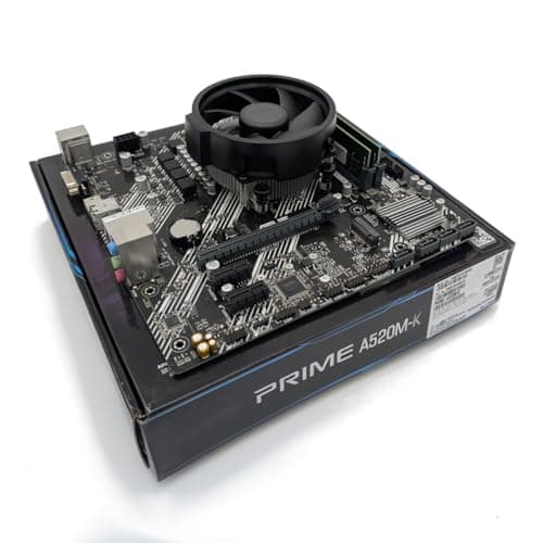 Image of Ryzen 5 5600G 3.9Ghz (Turbo 4.4Ghz) Six Core CPU, Prime A520M-K Motherboard & 16GB 3200Mhz DDR4 RAM Pre-Built Bundle