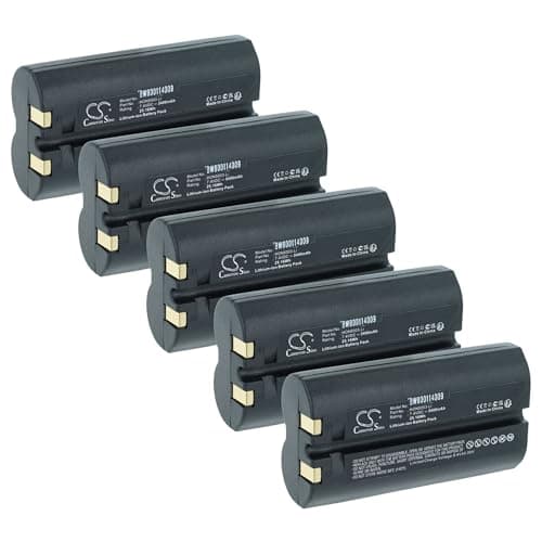 Image of vhbw 5x Battery compatible with Intermec PW40 Barcode Scanner POS (3400 mAh, 7.4 V, Li-Ion)