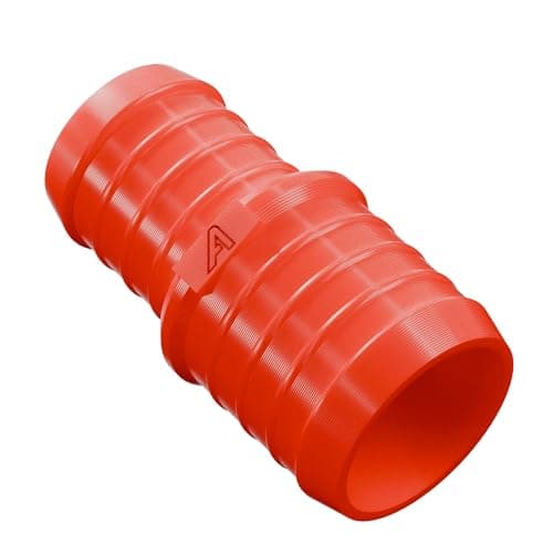 Image of 76mm > 63mm Plastic Hose Straight Fitting Reducer Pipe Reducing Adapter Red