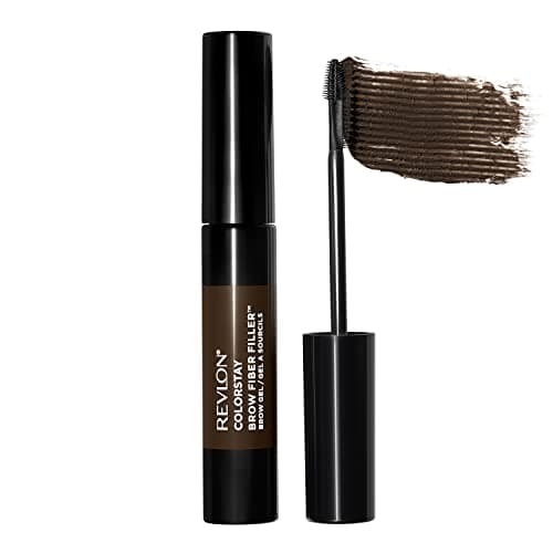 Image of Revlon ColorStay Brow Fiber Filler, Longwearing & Volumising Waterproof Eyebrow Gel, 305 Dark Brown