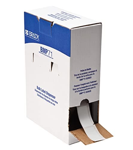 Image of Brady Self-Laminating Vinyl Wrap Around Wire and Cable Labels, Bulk, for M610, M611, M710, BMP61, and BMP71 Printers - 2.5" x 1". BM-21-427