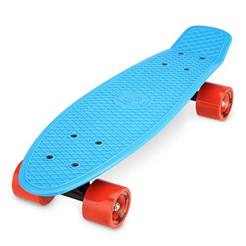 Image of Xootz 22 Inch PP Cruiser Skateboard Pastel Pink - Kids Mini Skateboard with PP Deck, Beginner Friendly