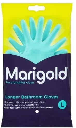 Image of Marigold 2 x Longer Bathroom Gloves - Single Pair (Large)
