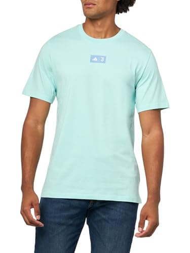 Image of adidas Men's Juventus Seasonal Graphic T-Shirt, Semi Flash Aqua, XL