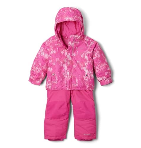 Image of Columbia Unisex Baby Buga II Set Snowsuit, Pink Ice Timberwild/Pink Ice, 6 - 12 Months