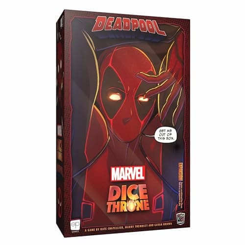 Image of USAopoly | Marvel Dice Throne - Deadpool Deluxe | Dice and Card Game | Ages 14+ | 2-6 Players | 30 Minutes Playing Time
