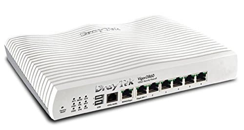 Image of DrayTek Vigor 2860 Triple-WAN VDSL2/ADSL2+ Broadband Router Firewall with 6 Gigabit LAN Ports, Load Balancing, VPN/VLAN and 3G/4G LTE Support