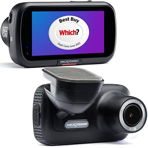 Image of Nextbase 322GW Dash Cam Front - 1080p 60fps Car Camera Dashcam - WiFi, 10Hz GPS, Bluetooth, Emergency SOS, Night Vision, Intelligent Parking Mode, 2.5" IPS Touch Screen, G-Sensor, Magnetic Mount