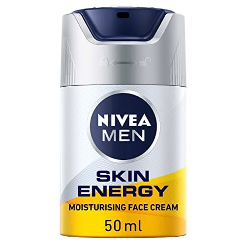 Image of NIVEA MEN Skin Energy Moisturising Creme (50 ml), Face Cream for Men Infused with Caffeine, Revitalising Face Cream Fights Signs of Tiredness, Men's Skin Care Essentials (Packing may vary)
