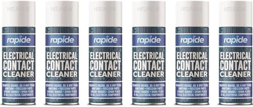 Image of 6 X ELECTRICAL CONTACT CLEANER CLEANING SPRAY AMP GUITAR Hi-Fi SWITCH CIRCUIT DUAL LUBE (200ML)