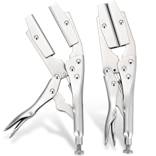 Image of DASBET 10" Hose Pinch-Off Locking Pliers | 2 Pack Self-Locking Pinch Off Pliers, Heavy Duty Radiator Hose Clamp Set Universal for Automobile Radiator Pipe, Fuel Hose, Water and Vacuum Lines