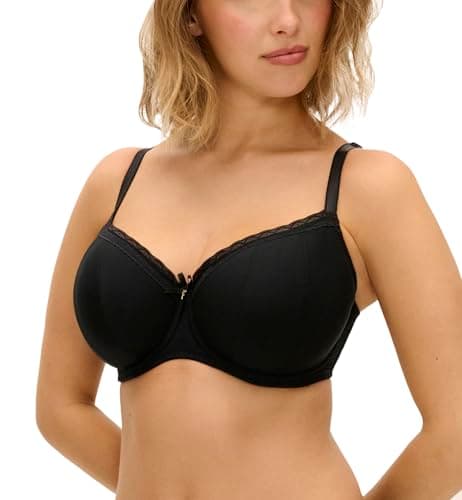 Image of Freya Women's Freya Flirt Underwire Padded Half Cup Bra, Black, 34H US