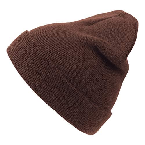 Image of Atlantis Wind Beanie for Men and Women, ideal for winter sports and ski wear, knitted hat in one sise, various colours, Unisex adult Womens Men, brown, One Size