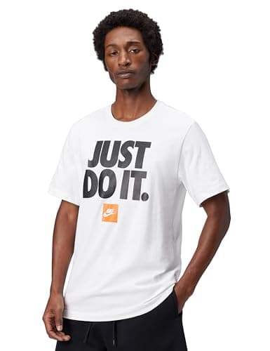 Image of NIKE DZ2989-100 M NSW TEE Fran JDI Verbiage T-Shirt Men's White Size XL