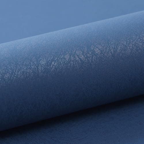 Image of Pamatio Navy Blue Plain Silk Pattern Textured Wallpaper Contemporary Nordic Luxury for Bedroom, Living Room Hallway Study Adults - Irregular Crack-Like Surface Pattern - 1 Roll(0.53 × 9.5 metres)