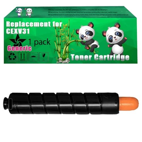 Image of Replacement CEXV31 Toner Cartridge Compatible for Canon iRC7055 iRC7055i iRC7065 iRC7065i iRC7260i iRC7270i iRC7280i Printers, Up to 80000 Pages, Vivid Colors, Contains Chip (1 Pack Black)