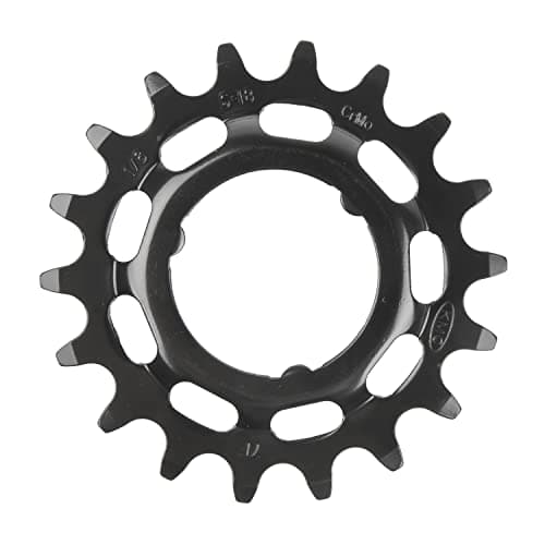 Image of KMC eBike Rear Sprocket, Compatible with Shimano Steps, Black, 1/2" x 1/8"" (Wide), 18t