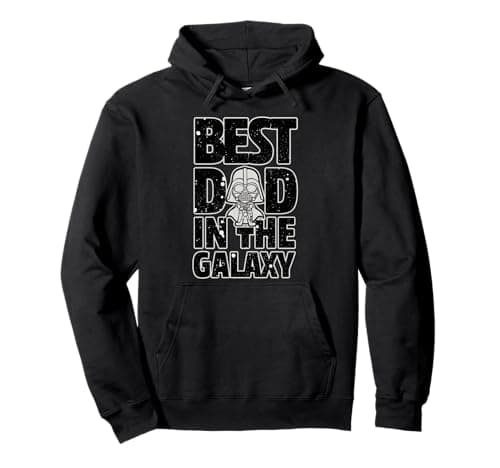 Image of Star Wars Best Dad in the Galaxy Darth Vader Pullover Hoodie