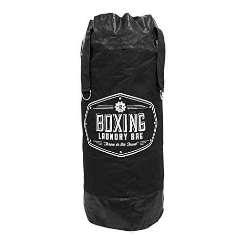 Image of Global Gizmos 55709 Boxing Laundry Bag | Hanging Hooks | 60L Capacity | Strong and Durable | Folds for Storing